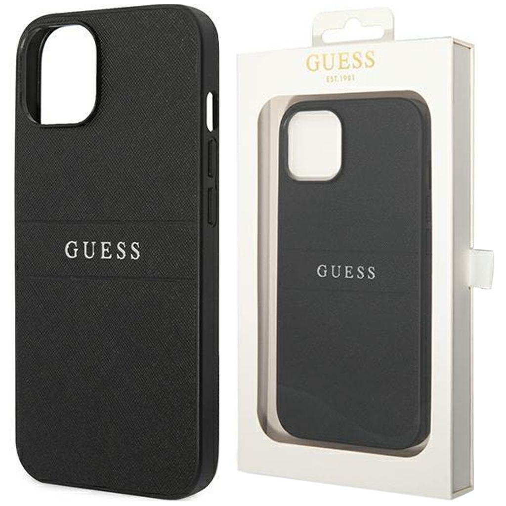 Guess PolyurethanLeather Saffiano Case für iPhone 14 Plus Produktbild 