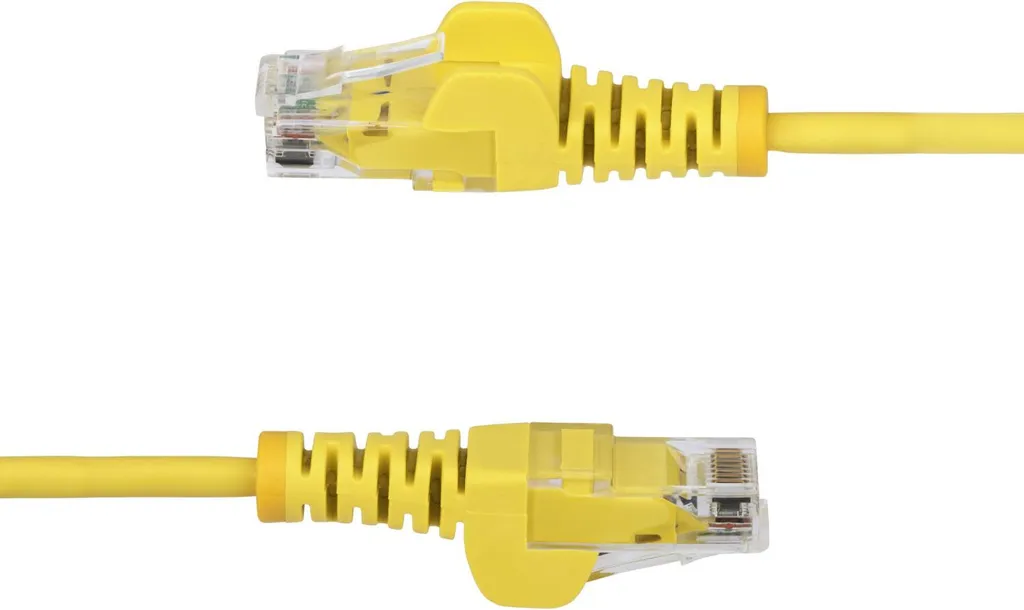 Cavo LAN CAT6 Slim StarTech.com 0.5m Giallo | Rame 28AWG Snagless