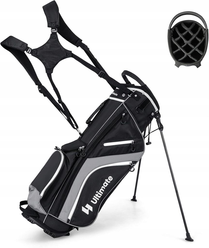 Torba Golfowa Ze Stojakiem Torba Na Kije Lekka Z Podwójnym Zdjęcie produktu 