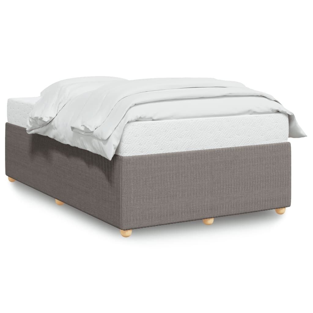 Bettgestell ohne Matratze Taupe 120x200 cm Stoff