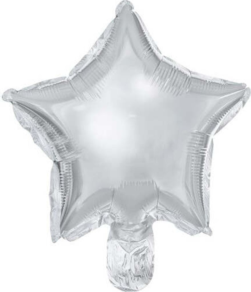 25 Folienballon Sternenhimmel Silber 25cm