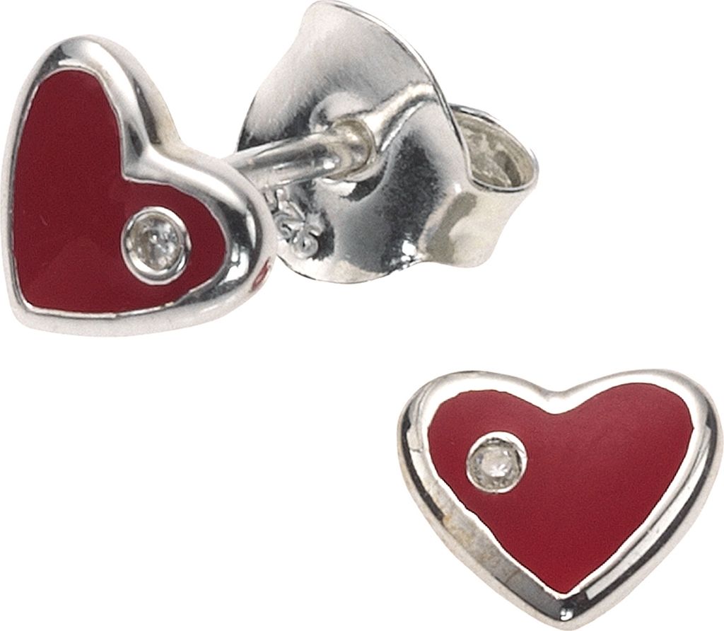 Zeeme for Kids Ohrringe 925/- Sterling Silber 0,6cm weiß Zirkonia weiß 271220048