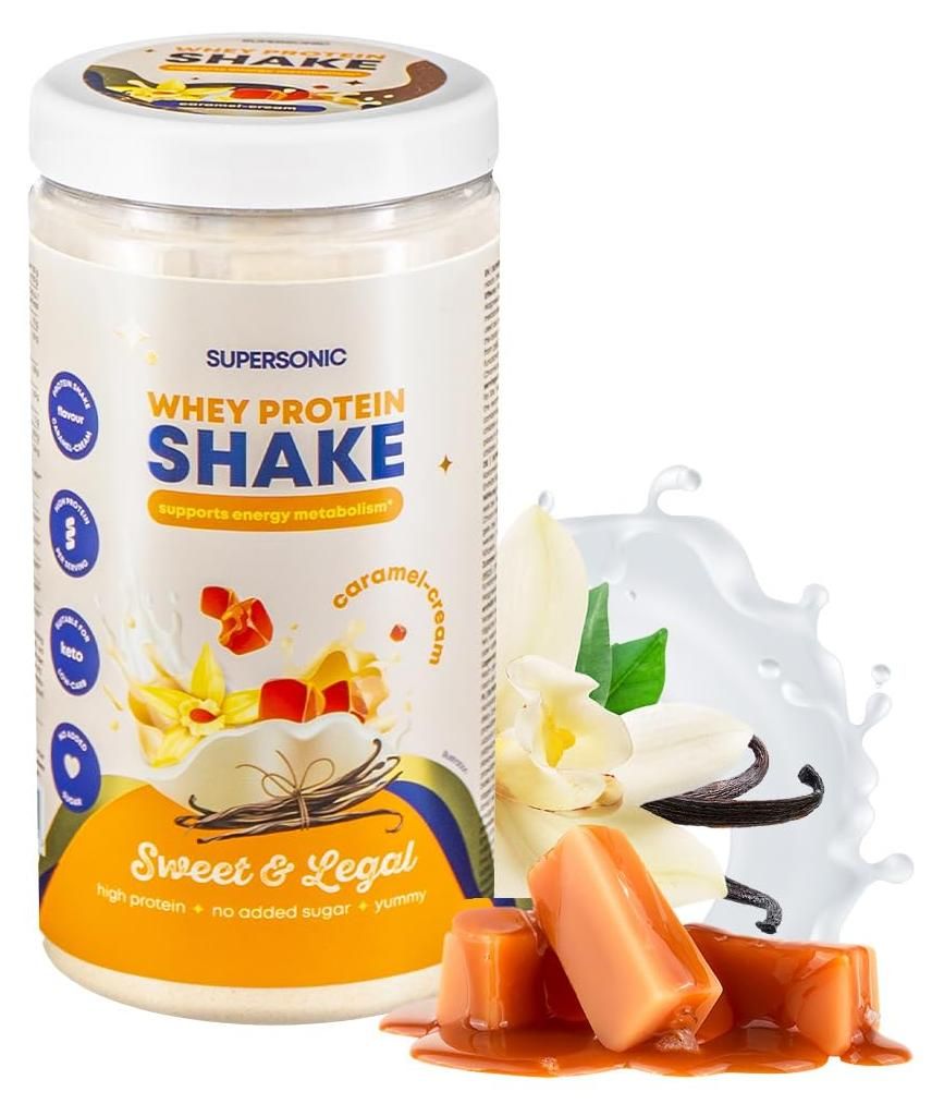 SUPERSONIC Protein Shake Karamell-Sahne 560 g – 24 g Eiweiß Produktbild 