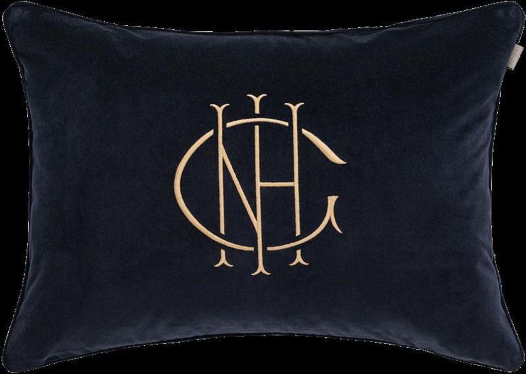 GANT Monogram Zierkissen Farbe Evening Blue Größe 50x70