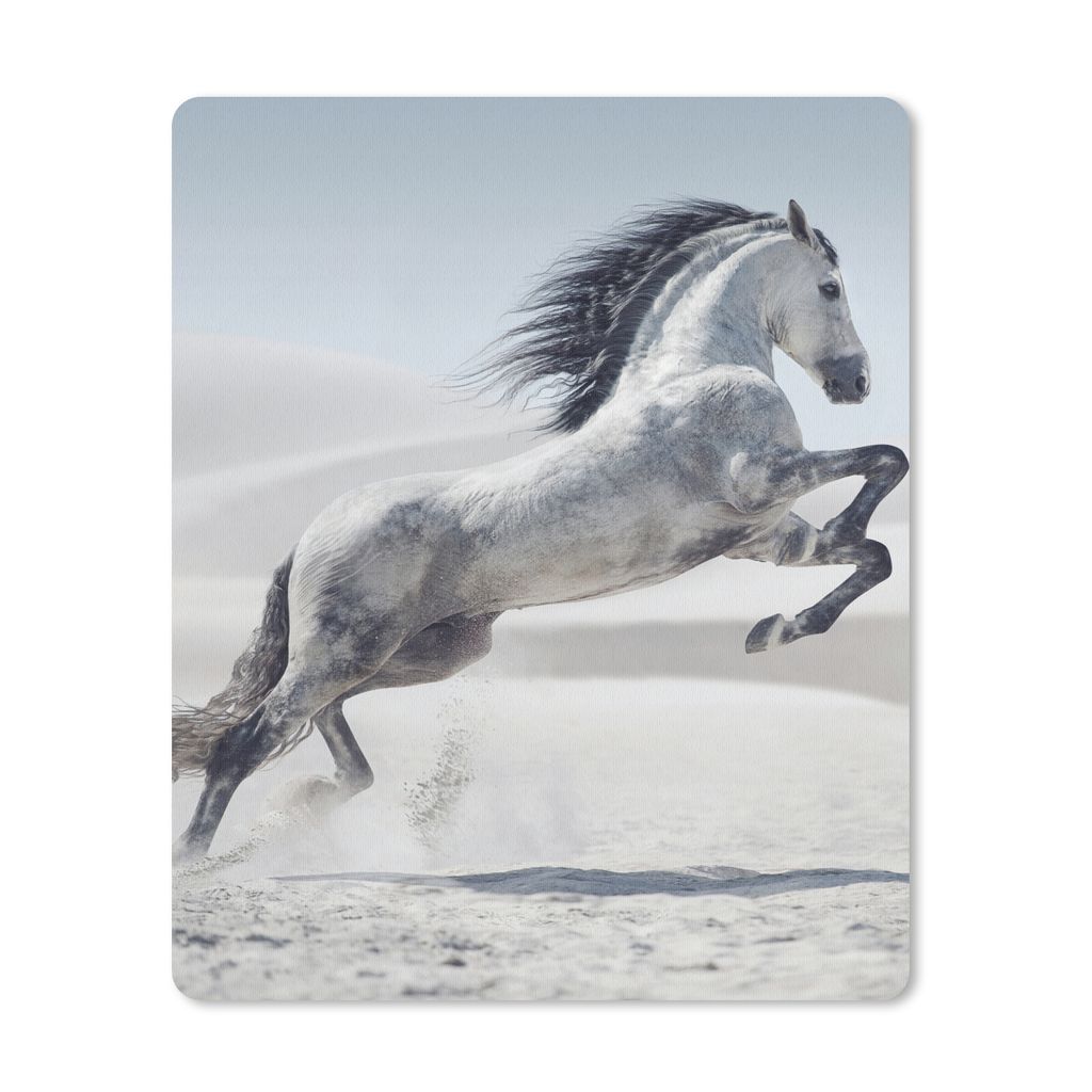 MuchoWow Mauspad Mousepad Pferd - Tiere - Sand - Natur 30x40 cm - Mousepads - Maus Mat - Pad - Mausunterlage - Mausmatten