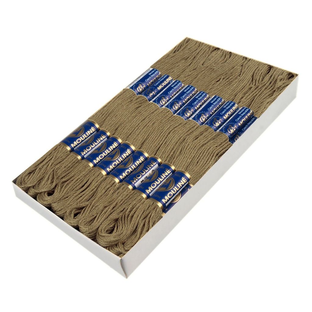 24 Docken Stickgarn je ca. 8m / Sticktwist 100% Baumwolle Stickerei verschiedene Farbwahl, Farbe :7952 rehbraun