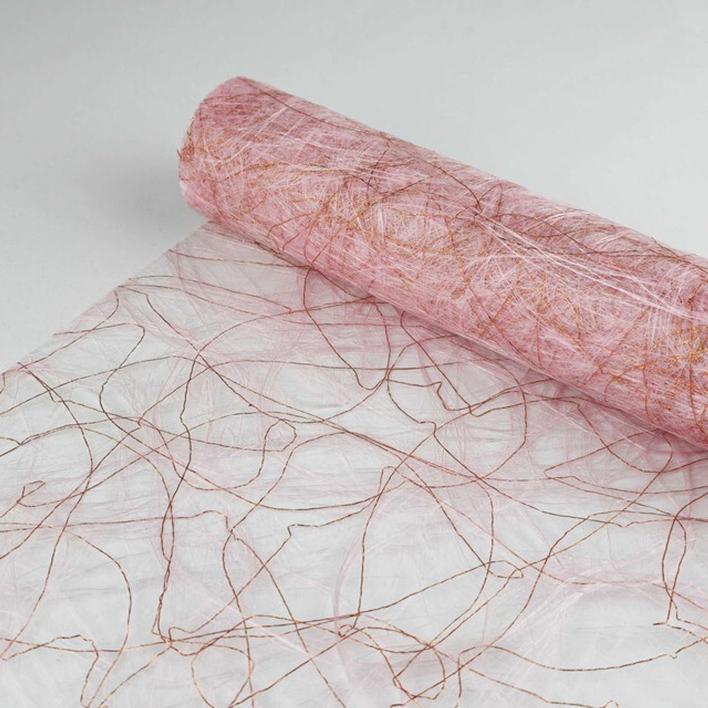 DecoHomeTextil Sizoweb Tischläufer Tischband Nachbildungation Nachbildung Breite 30 cm Rollenlänge und Farbe wählbar Deluxe Rosa 30 cm x 500 cm