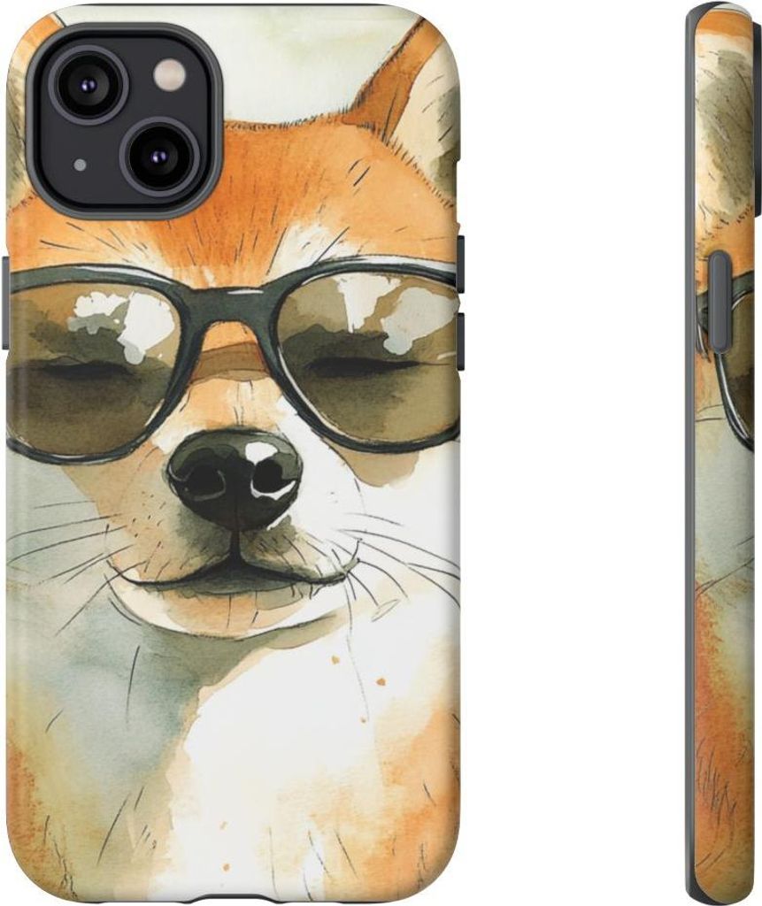 Lässiger Shiba Inu mit Sonnenbrille – Hülle Kompatibel mit iPhone 14 Plus