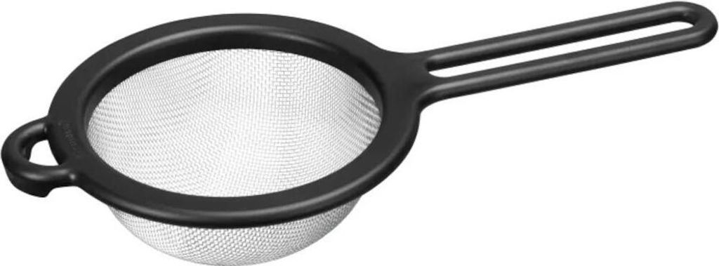 Sieb schwarz Ø 15 cm Kunststoffgriff mit Edelstahlsieb Produktbild 