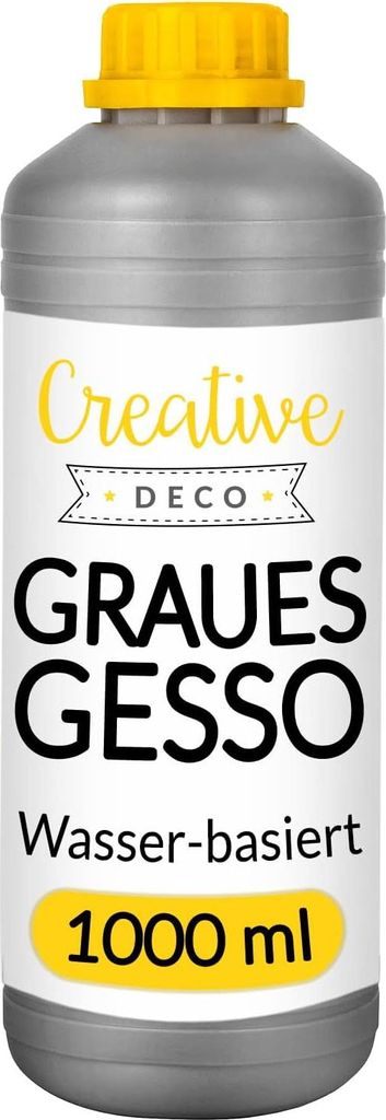 Creative Deco Podkład Akrylowy Gesso Szare | 1L | Zdjęcie produktu 