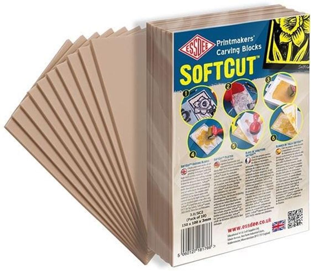 ESSDEE lino Softcut 150 x 100 x 3 mm / 10 ks Immagine del prodotto 
