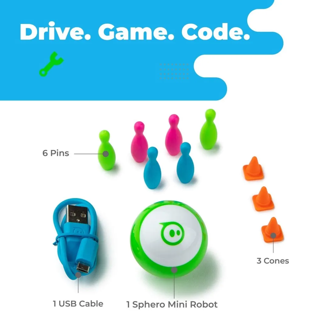 Robot Miniature Sphero Mini Vert avec Commande Faciale et Jeux Bluetooth - 2
