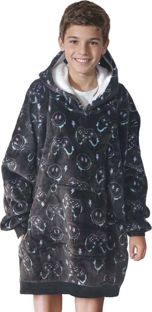 Noxxiez Kuschel-Hoodie Medium Sweatshirt Gaming, bis 160 cm