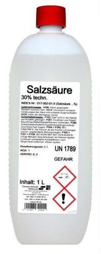 Säure mit einem Konzentrationsgehalt von 30 Prozent, Produktbild 
