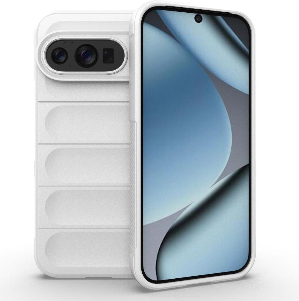 Mobigear Bumpy Google Pixel 10 Hülle Flexibles TPU Backcover - Weiß