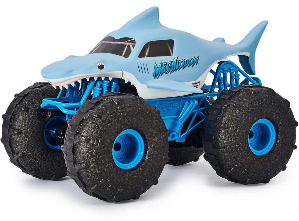 Monster Jam Megalodon Storm (azul celeste, escala 1:15) Imagen del producto 