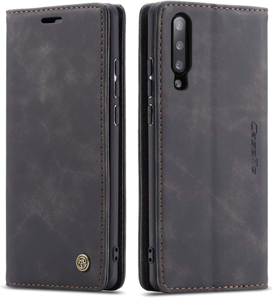 Hülle Samsung Galaxy A50 / A50s / A30 Handyhülle Klapphülle Tasche Etui Flip Case Schwarz