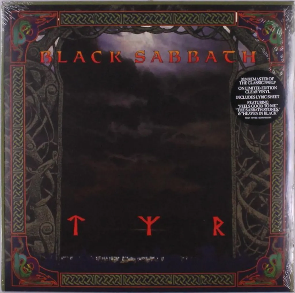 Black Sabbath Tyr 2024 Remaster Edition Limitée Vinyle Transparent LP