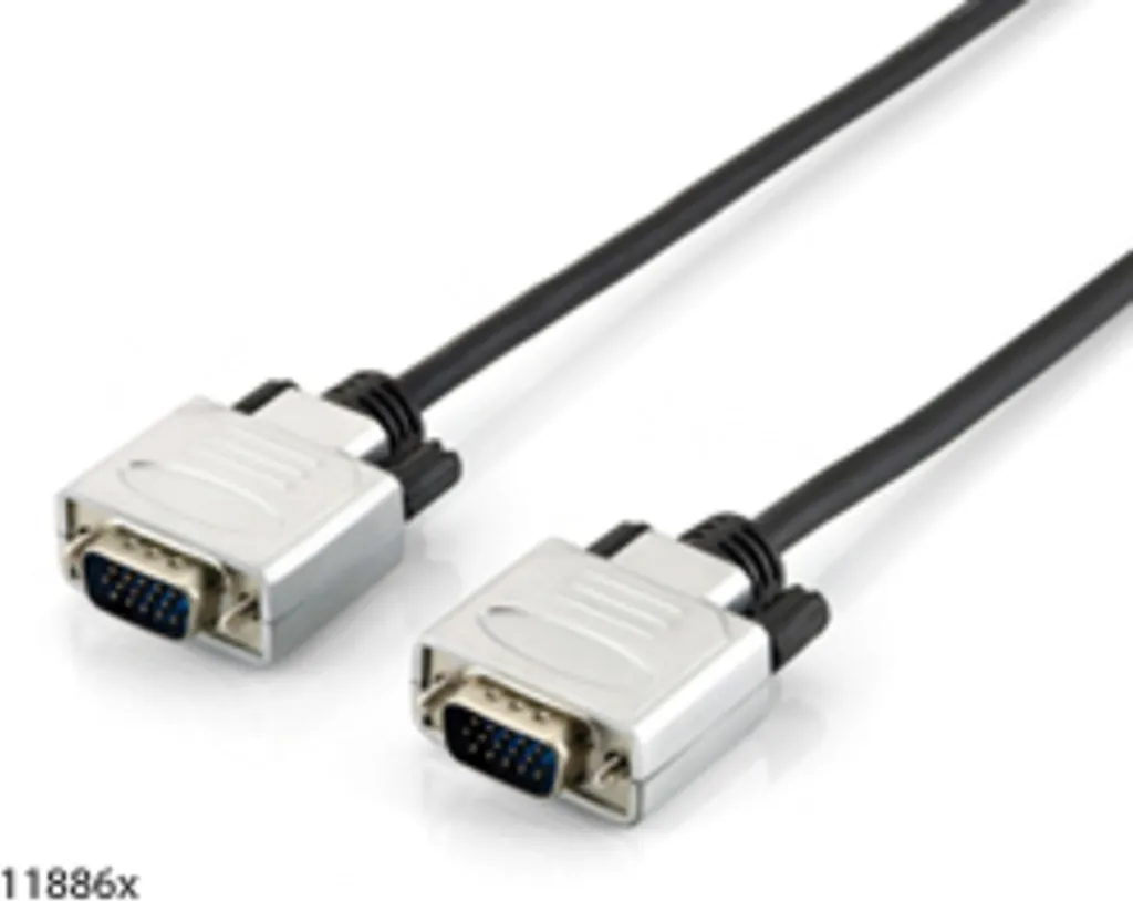 Câble VGA Equip 118866 D-Sub15 Mâle vers Mâle 20m HQ Noir Haute Qualité