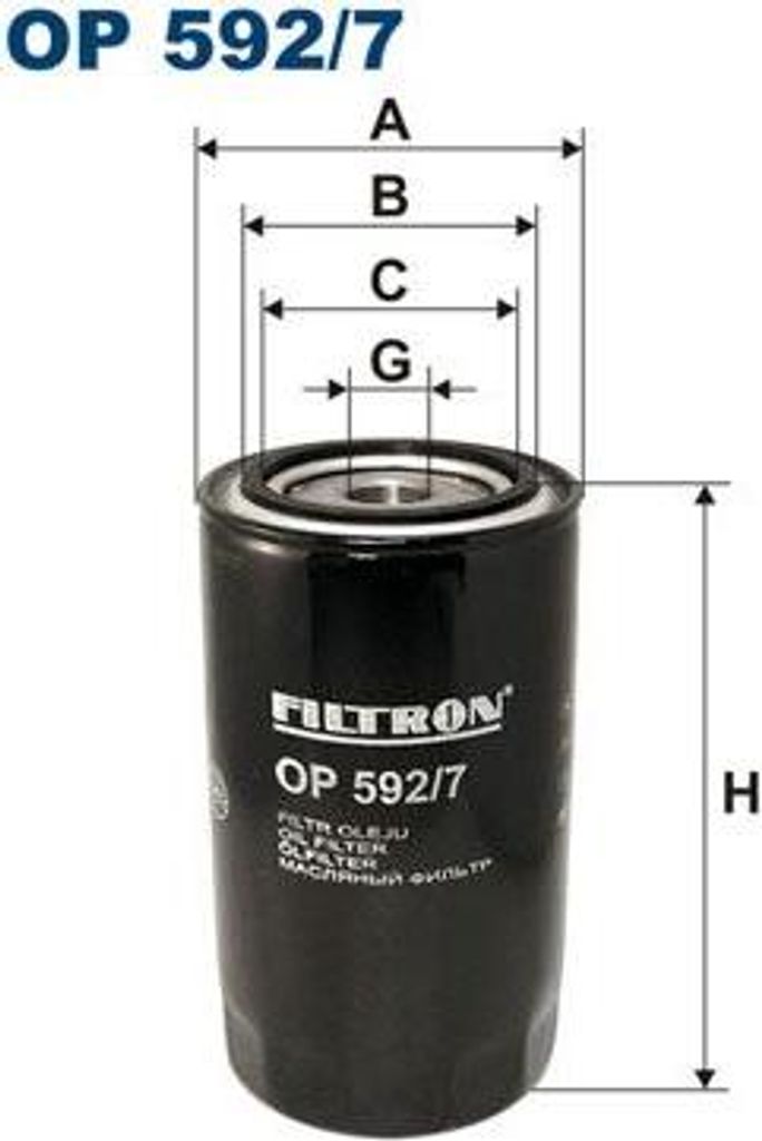 FILTRON OP 592/7 Ölfilter OE 2995561 kompatibel mit Daily