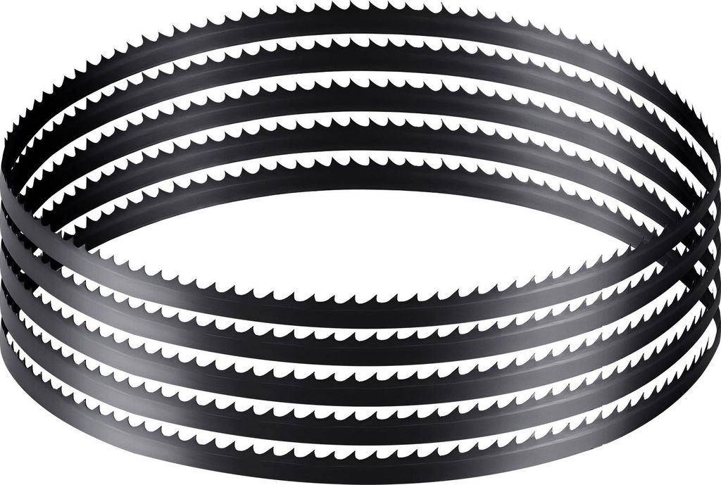Bandsägeblatt - Maße 1511 x 6,35 x 0,35 mm - SK5 Kohlenstoffstahl - 6 ZpZ - Gehärtete Zähne (15 HRC) - Für Holzbearbeitung - Passend für gän...