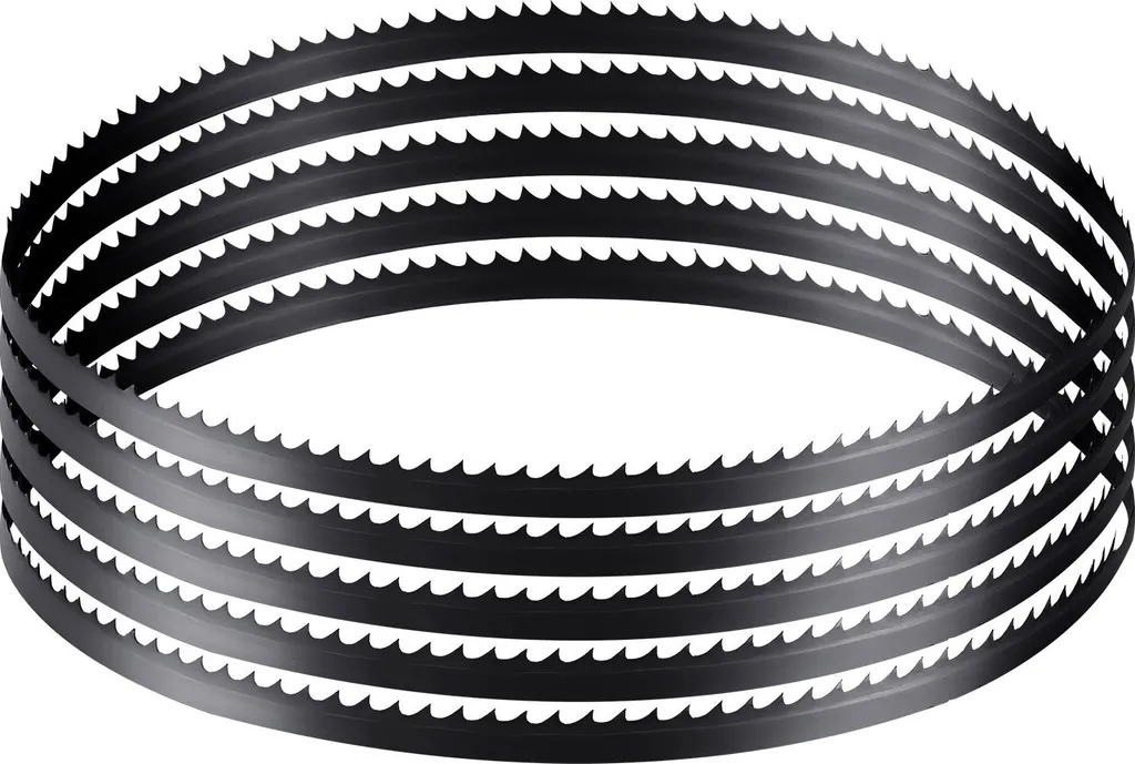 Lame scie à ruban acier SK5 6 ZpZ dents trempées bois 1511 x 6,35 mm
