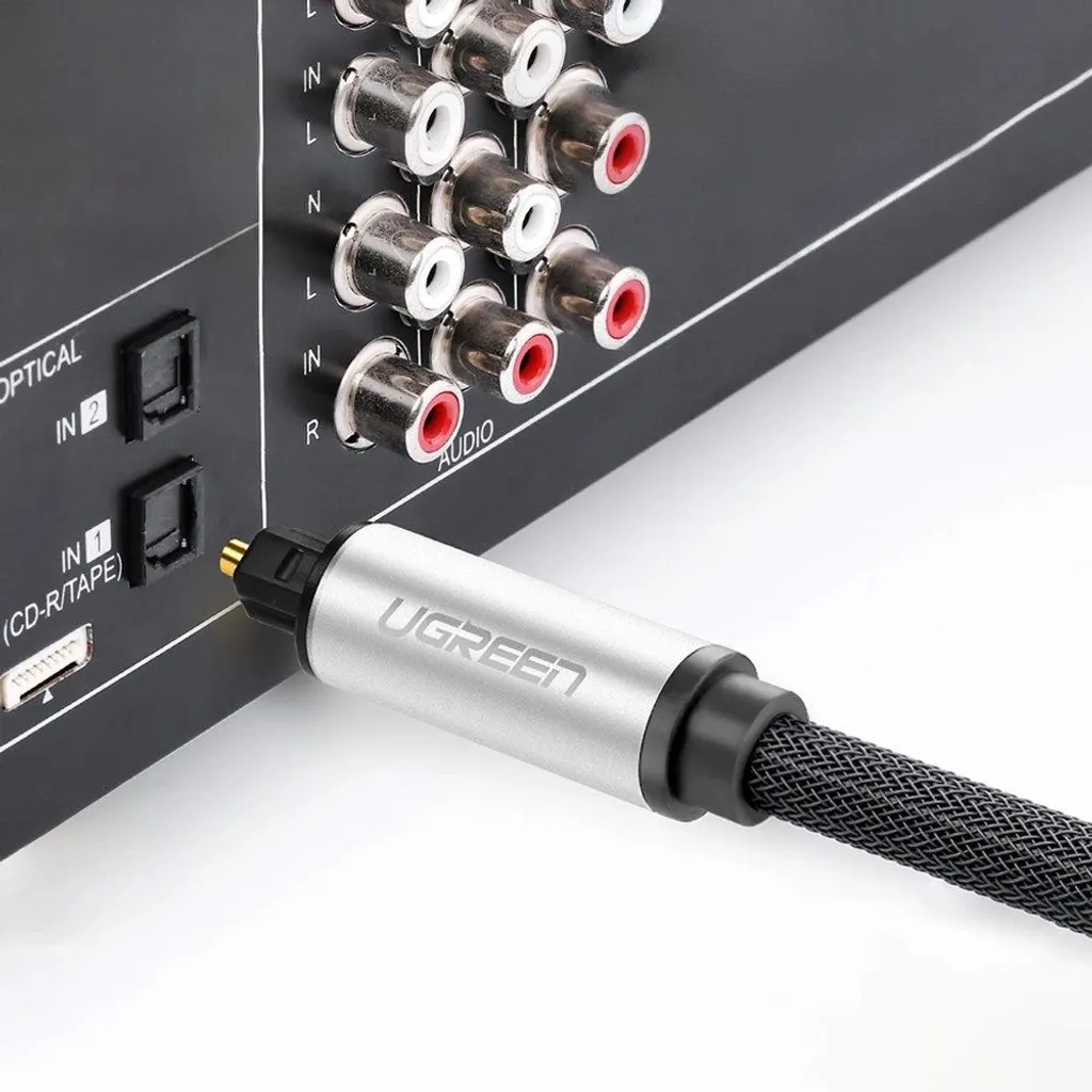 Ugreen Av108 10540 Cavo ottico Toslink/Spdif 2M - Grigio - 4
