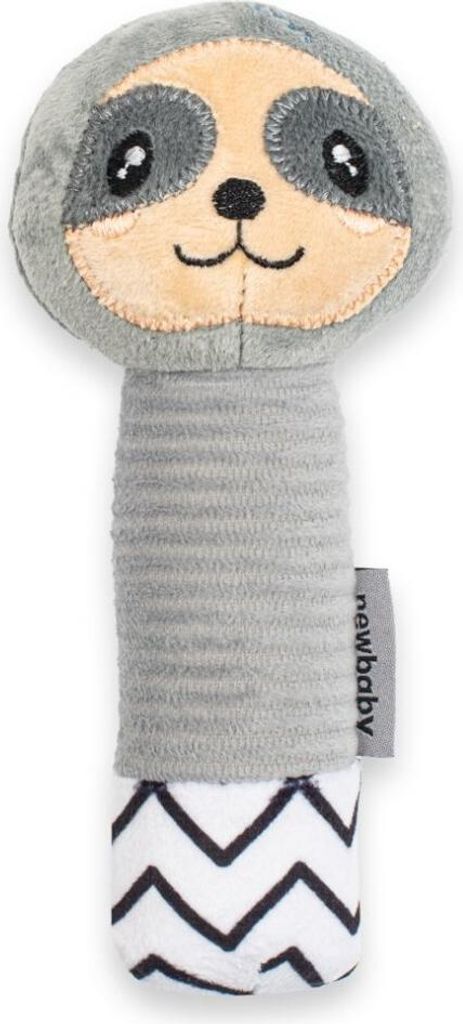 Baby-Quietscheplü schtier mit Beiß ring New Baby Sloth