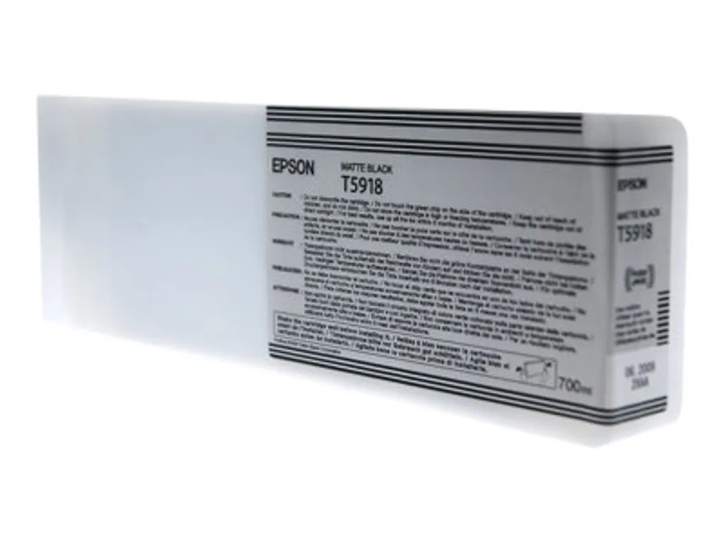 Epson T5918 Noir Mat 700ml C13T591800 : Évitez les Interruptions d'Encre