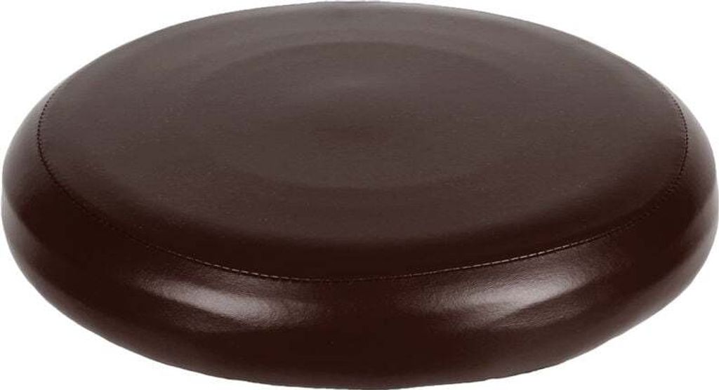 Runder Hockerbezug aus elastischem Kunstleder, Cafe