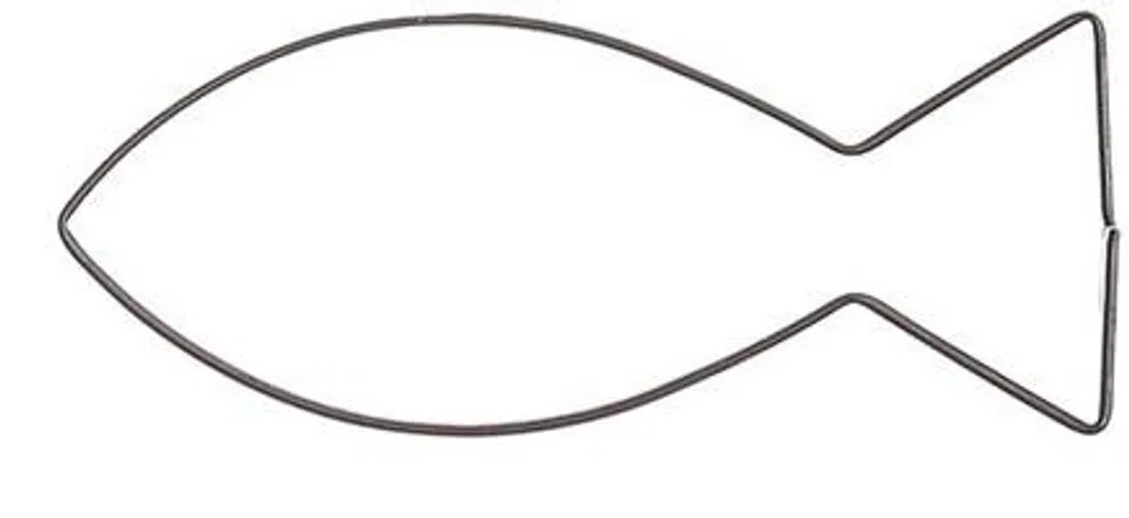 Hameçon biscuit 4,8 cm en inox idéal pour montage de leurres de pêche