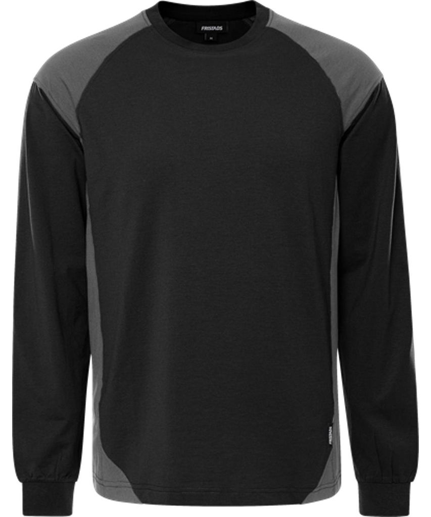 Fristads Langarm-T-Shirt 7071 GTM Marine/Warnschutz-Gelb S