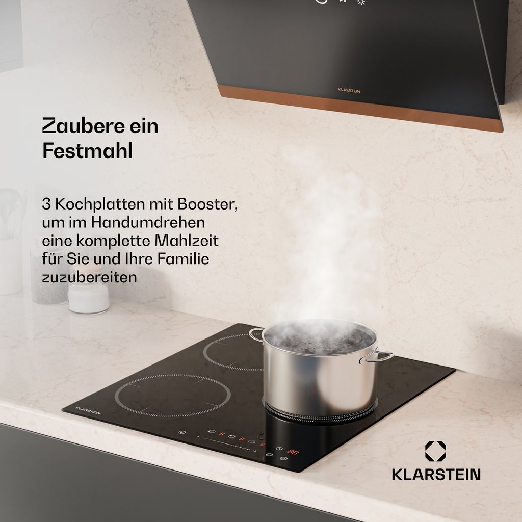 Klarstein Delicatessa Induktionskochfeld - 3-Zonen Produktbild 