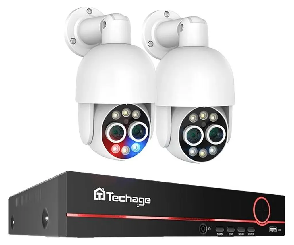 Système de Caméras pour Protection Maison 4K 8 Canaux et Audio à Distance