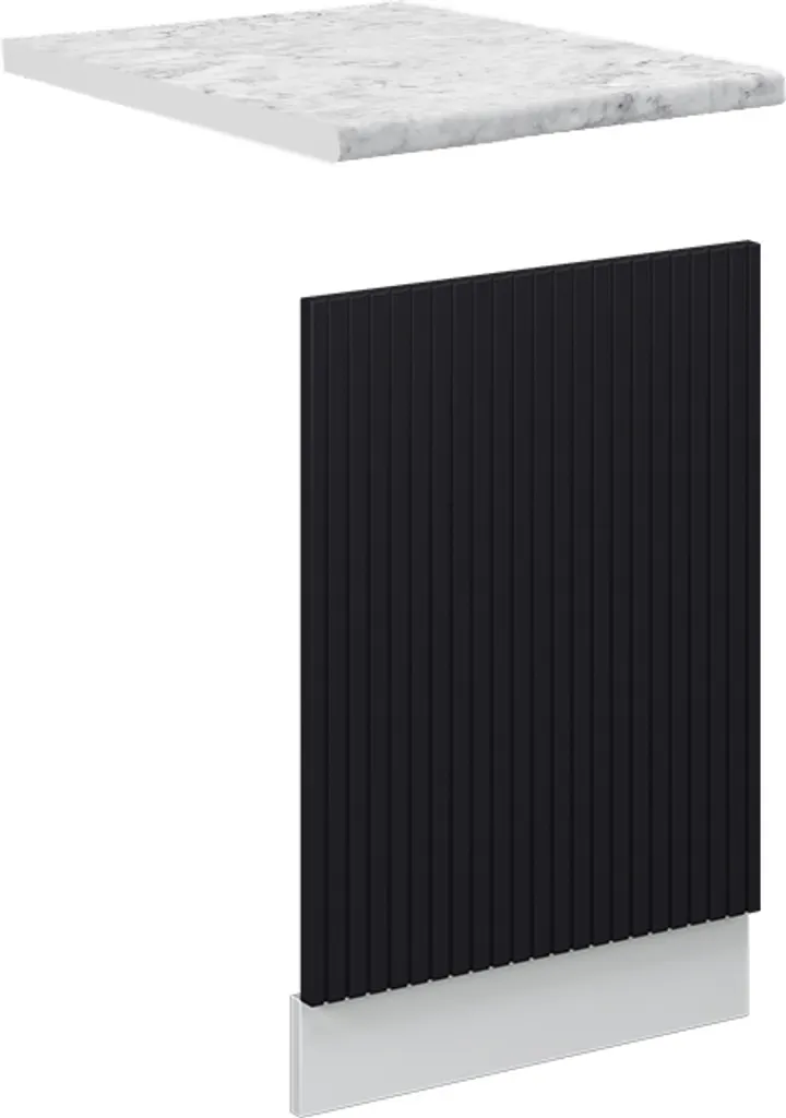 Pannello Vicco 45 cm Fame-Line Nero Marmo per Lavastoviglie