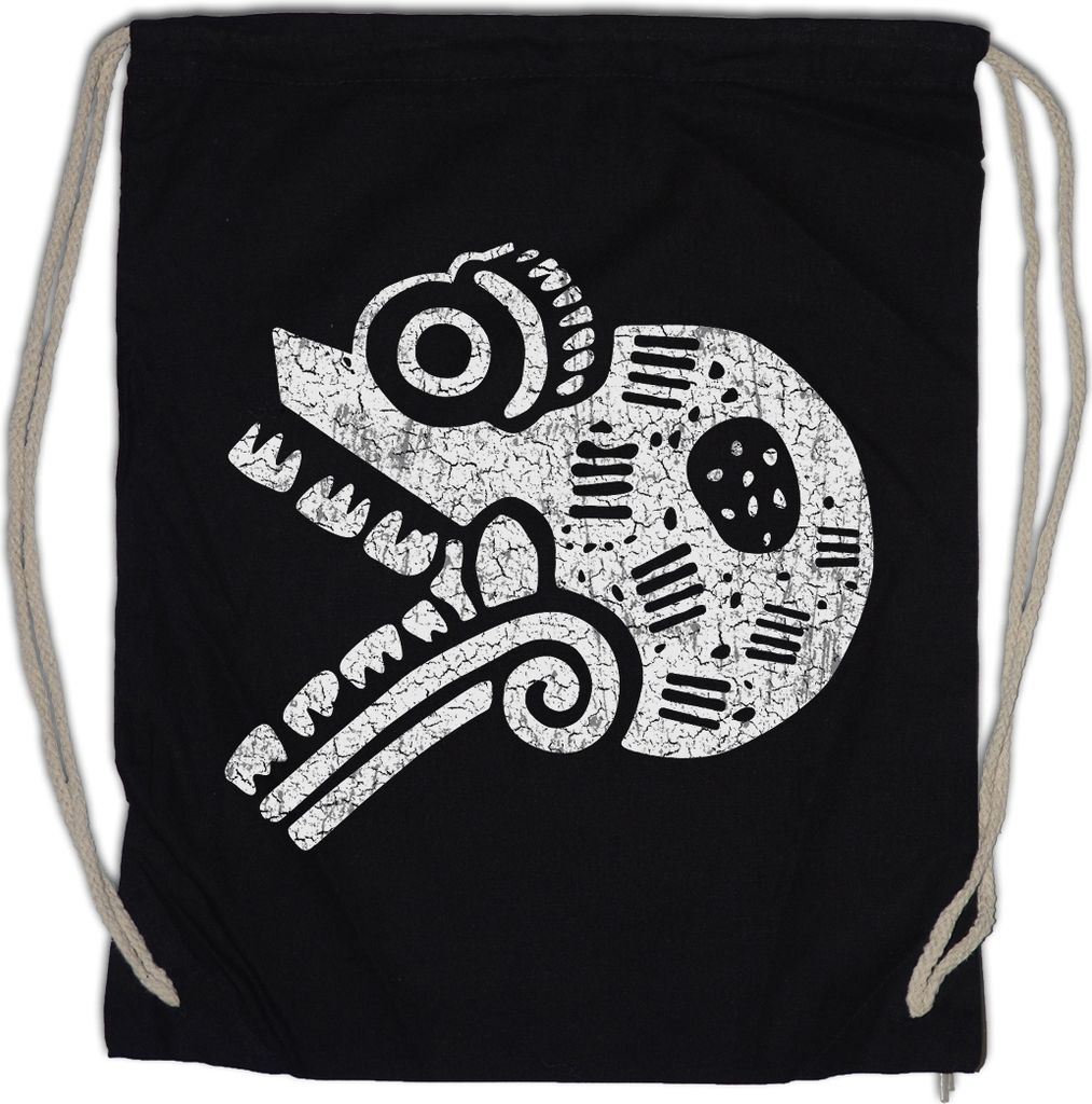 Urban Backwoods Aztec Skull, Turnbeutel, Farbe: Schwarz