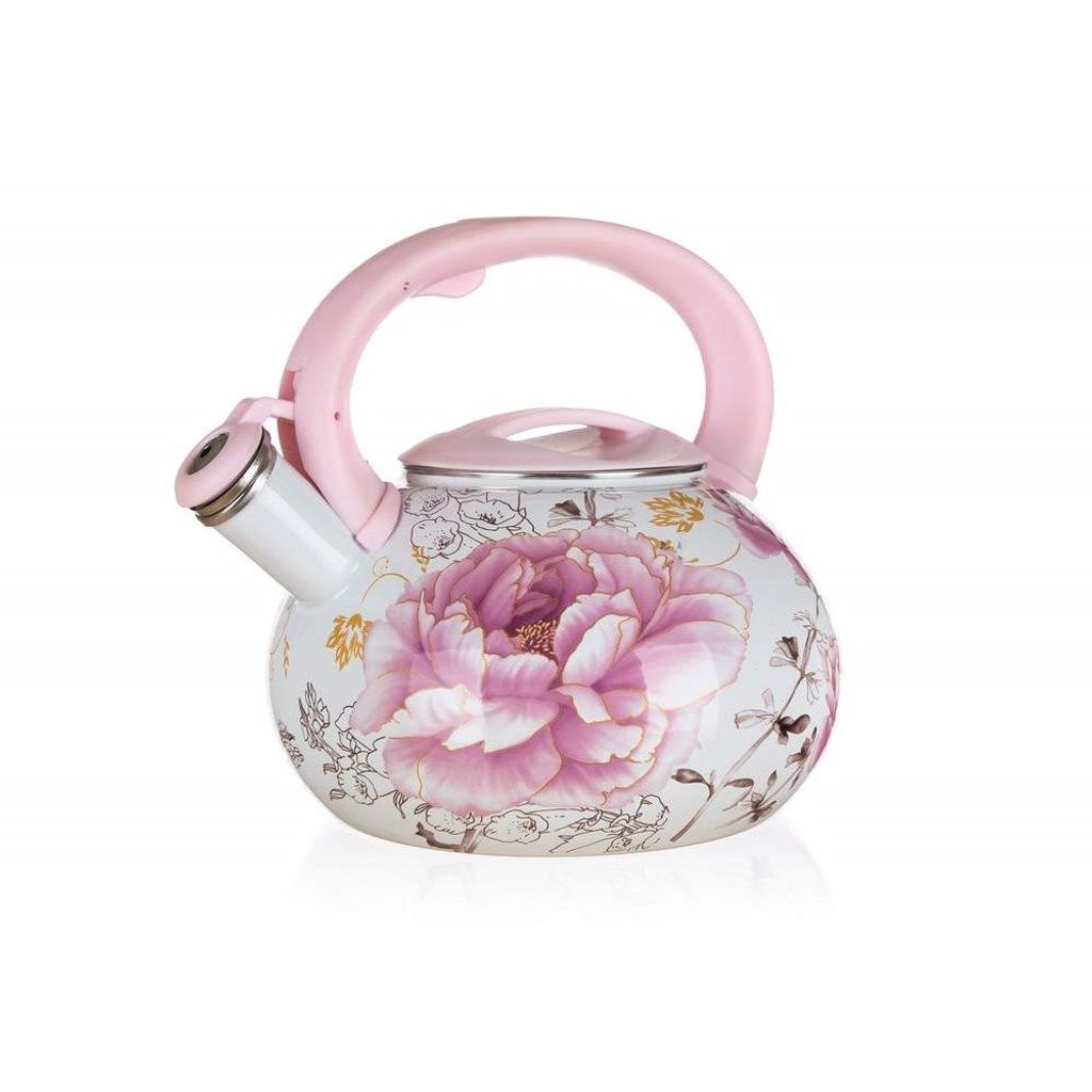 BANQUET Kanvica smaltovaná pískacia MAGNOLIA 3 l Obrázok produktu 