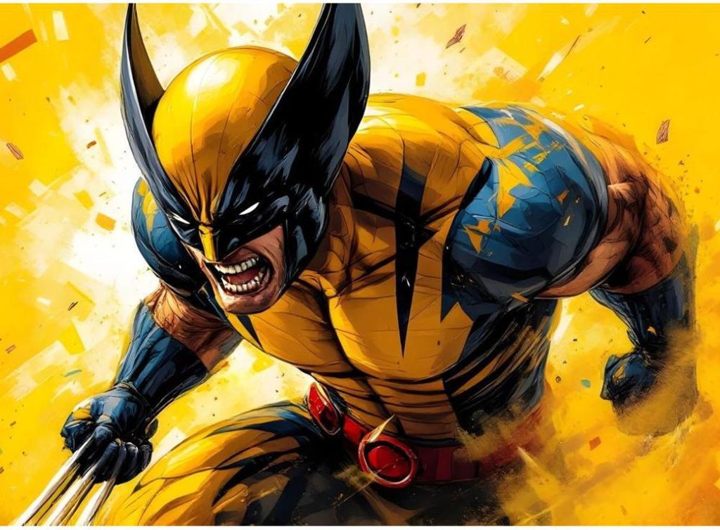 Malen nach Zahlen mit Rahmen Marvel Wolverine 50x40 cm Gemälde