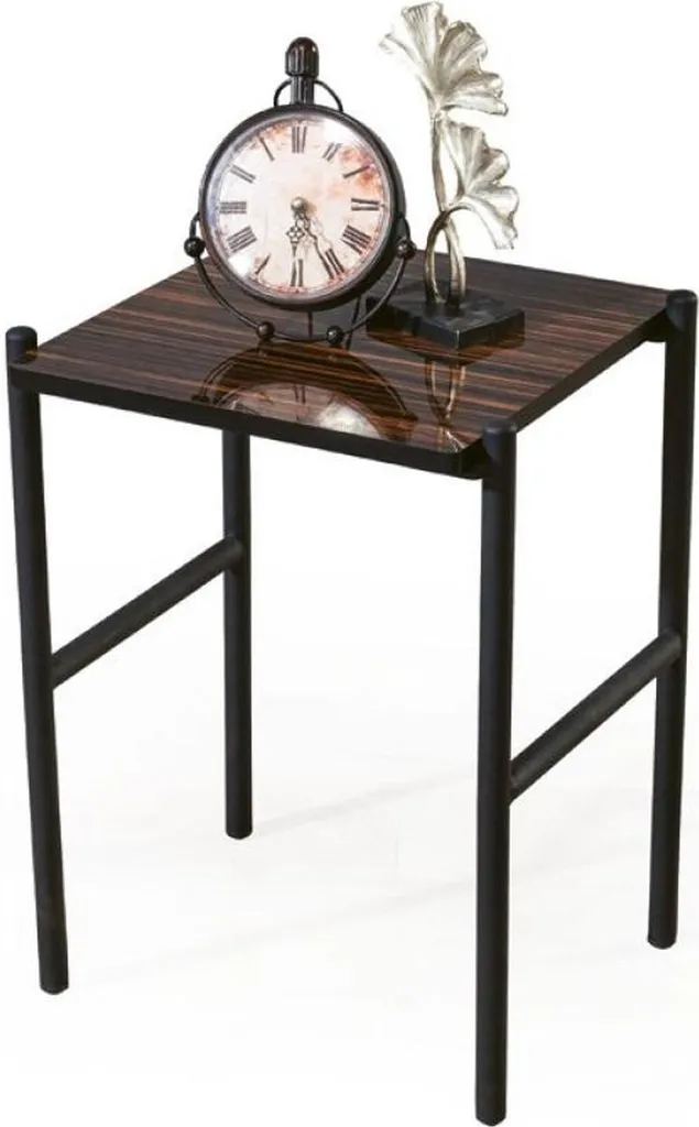 Table d'appoint marron pour salon moderne meuble d'appoint style bois