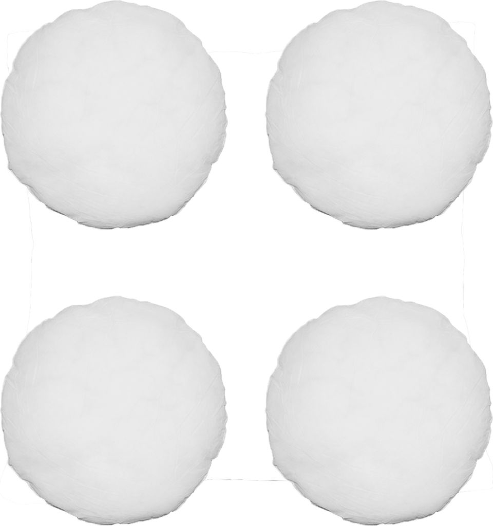 Kopfkissen 4er Pack Füllkissen 35 cm rund Polyester Kissen Produktbild