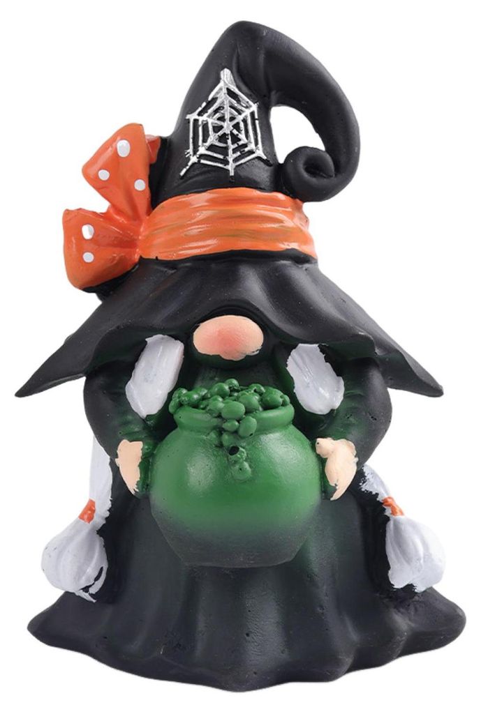 Halloween-Gnom-Dekoration Kürbispaar Harzfigur Märchenmotiv Gnom-Skulptur für drinnen und draußen Tisch Schreibtisch Heimdekoration A