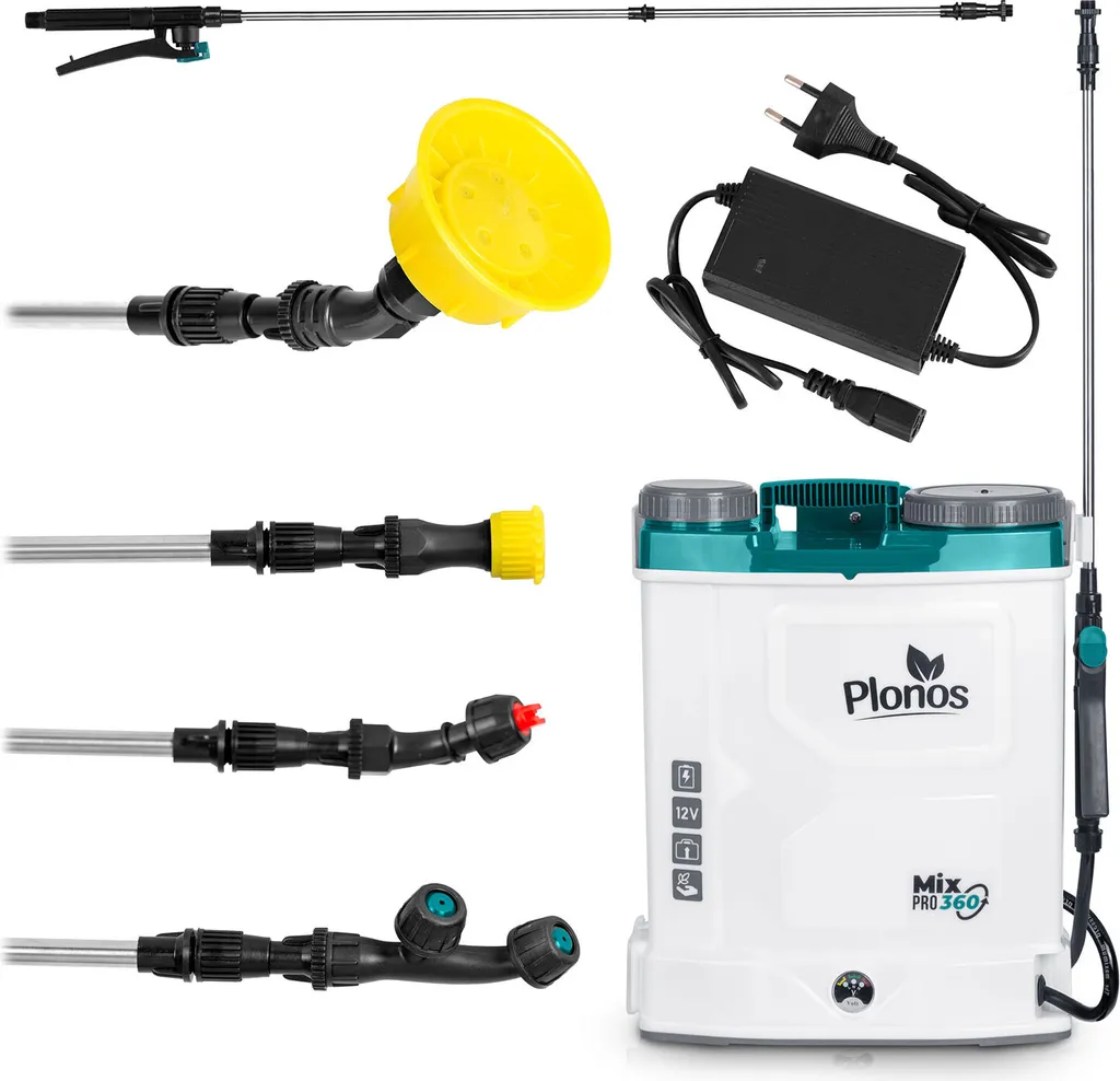 Pulvérisateur à dos électrique 16L Plonos 12V : Arrosage Jardin Facile