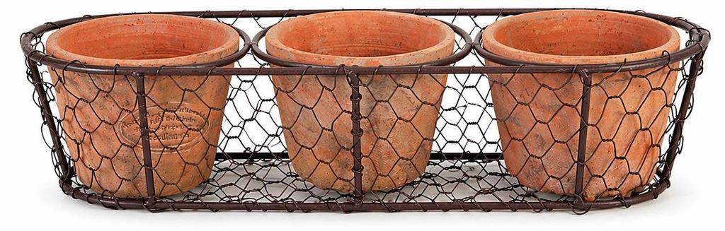 Esschert Design | Set di fioriere in terracotta - 3 pezzi - Immagine del prodotto 