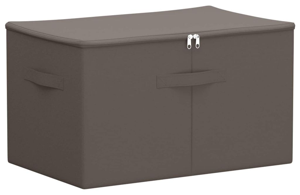 vidaXL Aufbewahrungsbox Grau 60 x 43 x 35 cm Vliesstoff