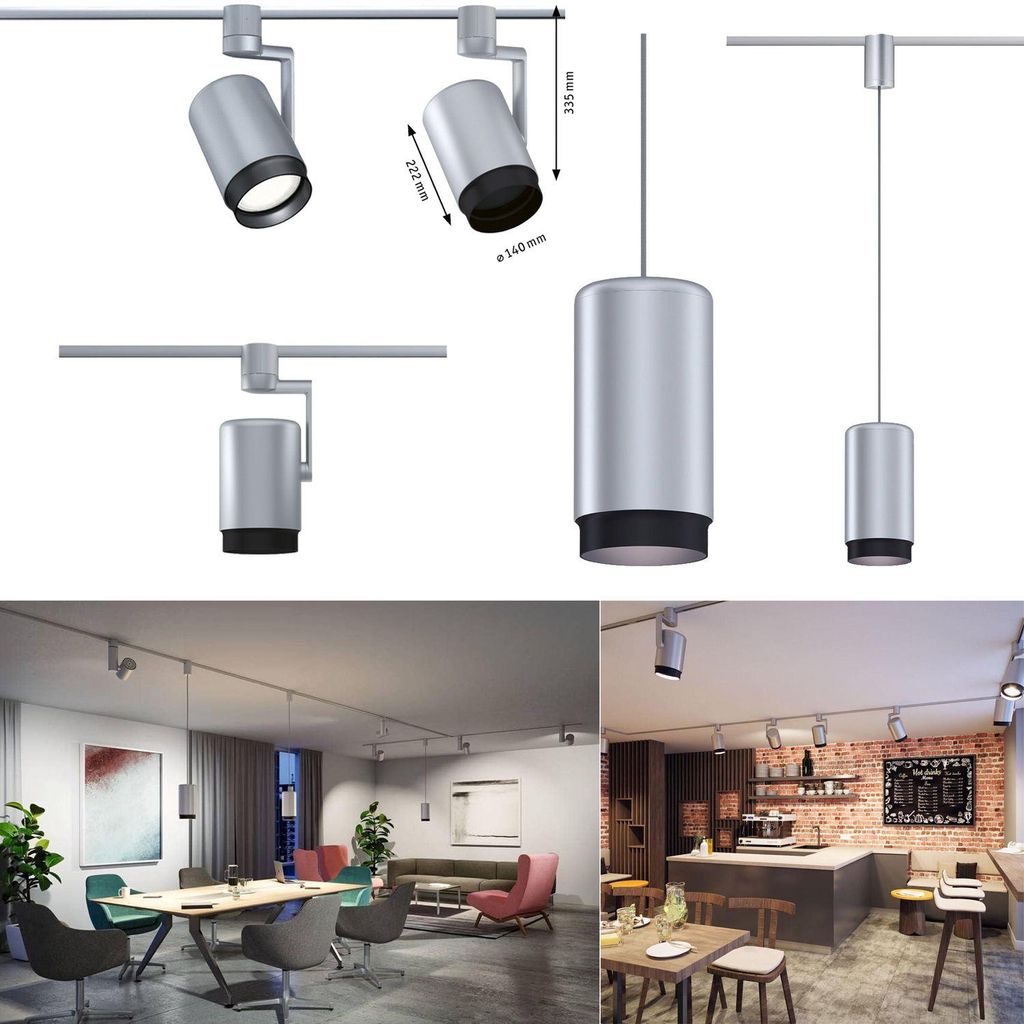 Paulmann Corus, Schienenlichtschranke, E27, 1 Glühbirne(n), Produktbild 