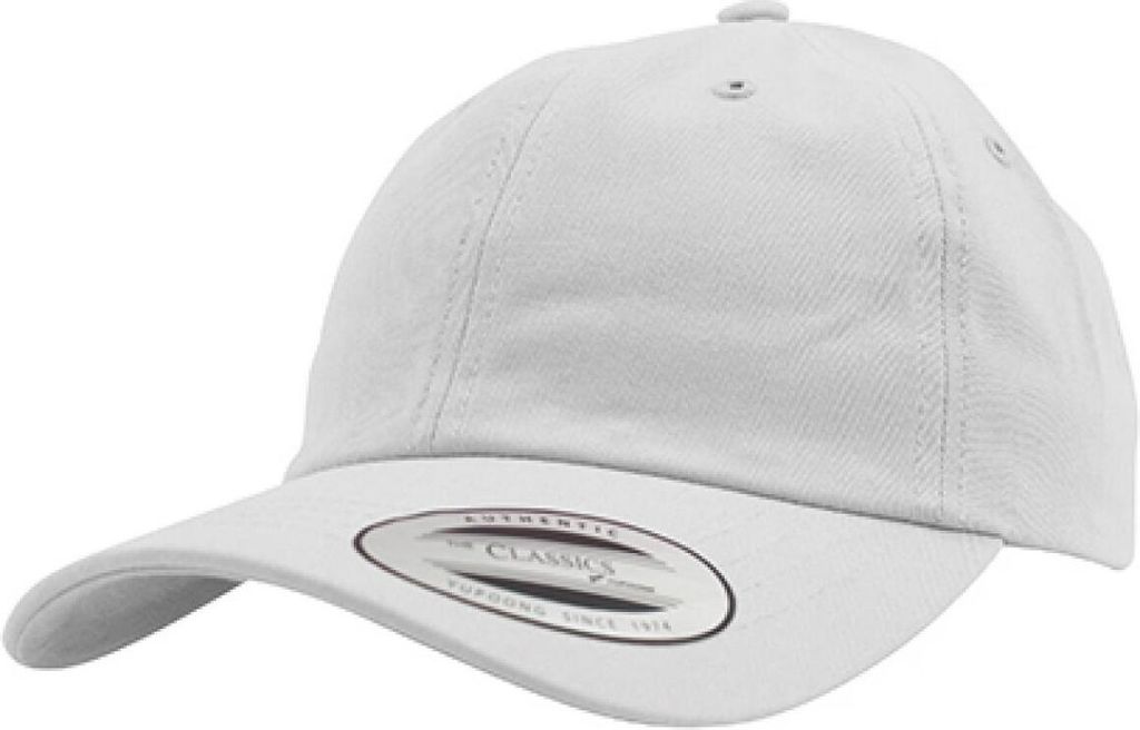 FLEXFIT 6245CM | Low Profile Baumwolle Twill Cap / Kappe / Mütze - Farbe: White - Größe: Kids