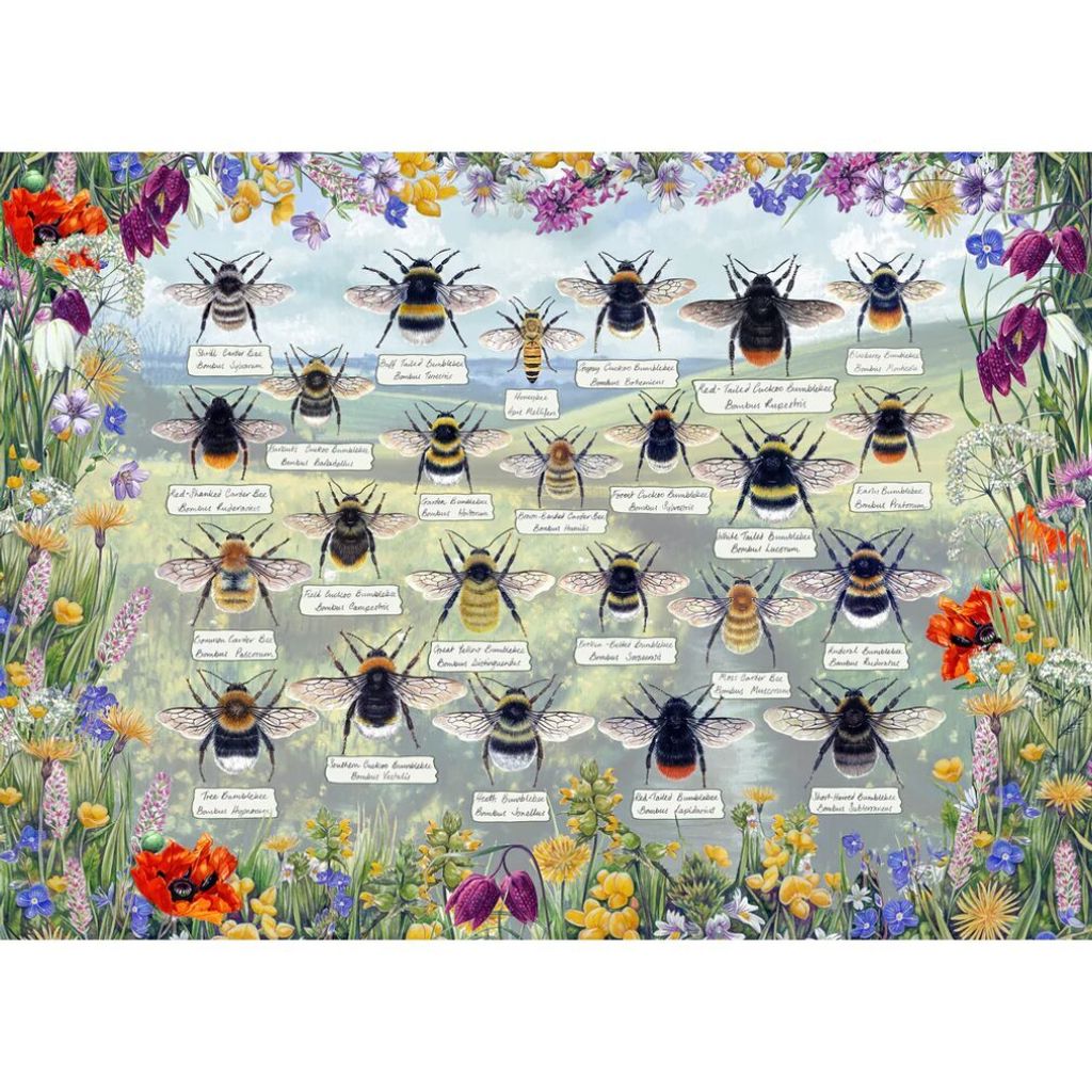 GIBSONS Puzzle Abeilles brillantes 1000 pièces Image du produit 