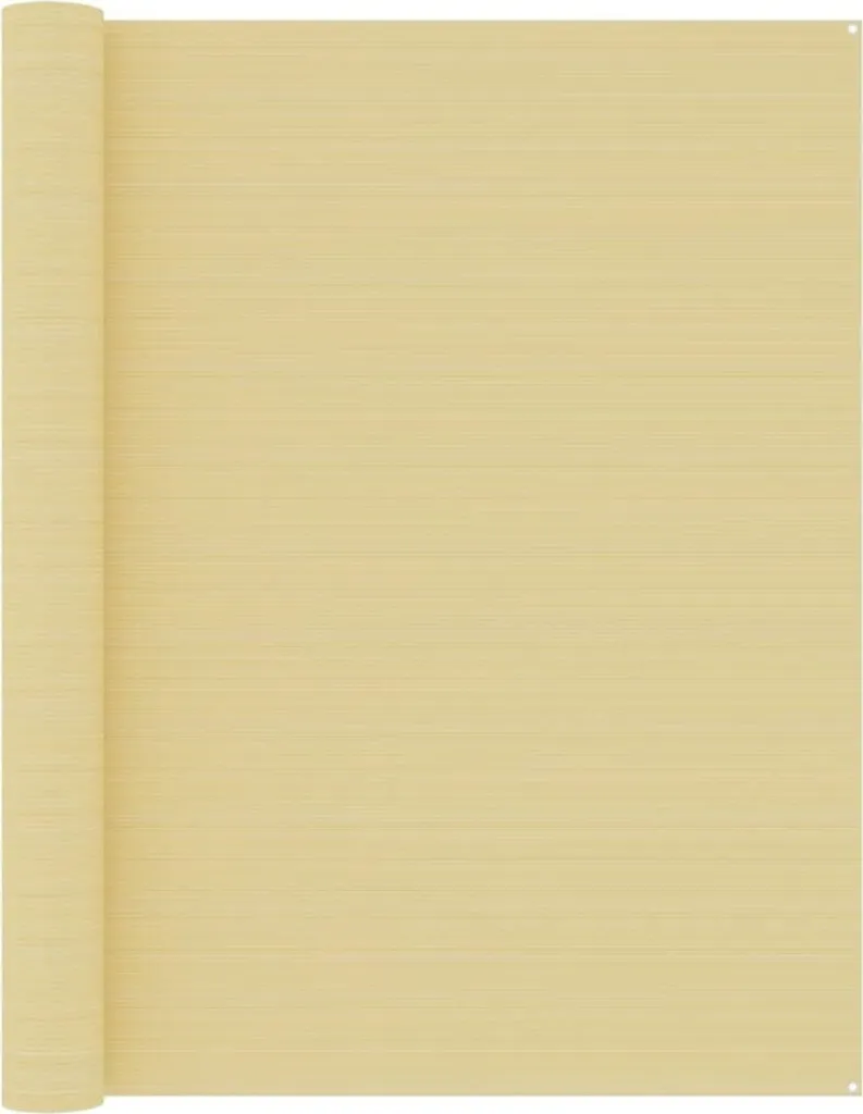 Tapis de tente 250x550 cm beige - Tapis de sol extérieur résistant