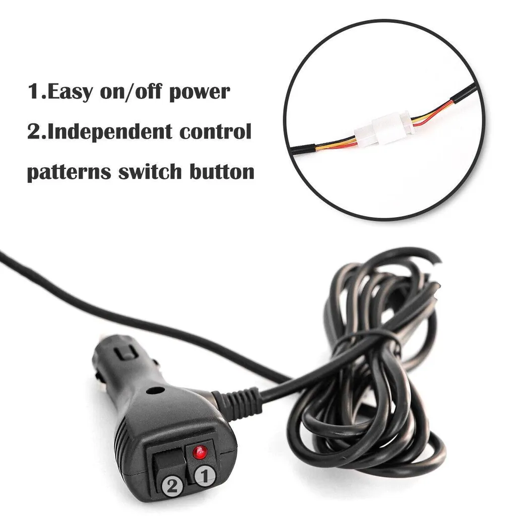 Feu flash 42 LED double face puissant avec fixation magnétique forte