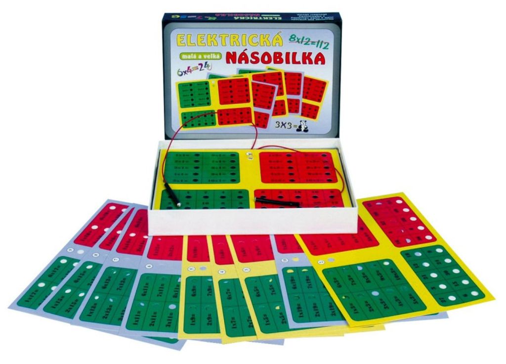 Jeu de multiplication électrique avec piles en boîte Image du produit 